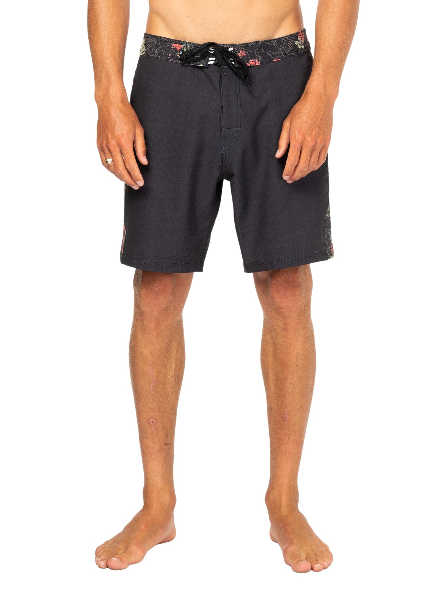 Side Swipe Boardshort - Coal